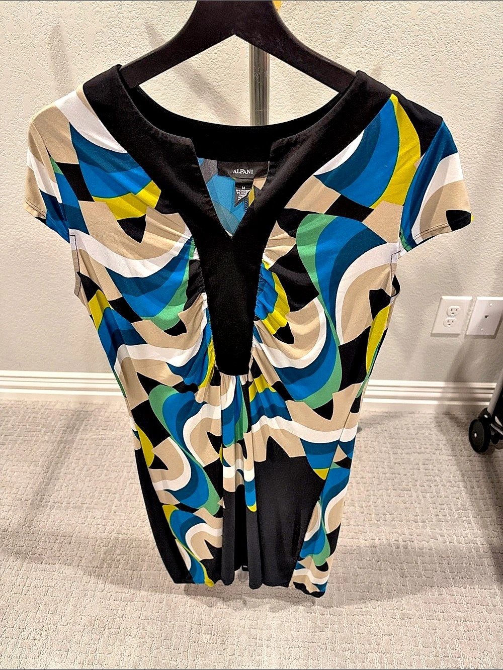 Alfani Abstract Print Maxi Dress Size Medium